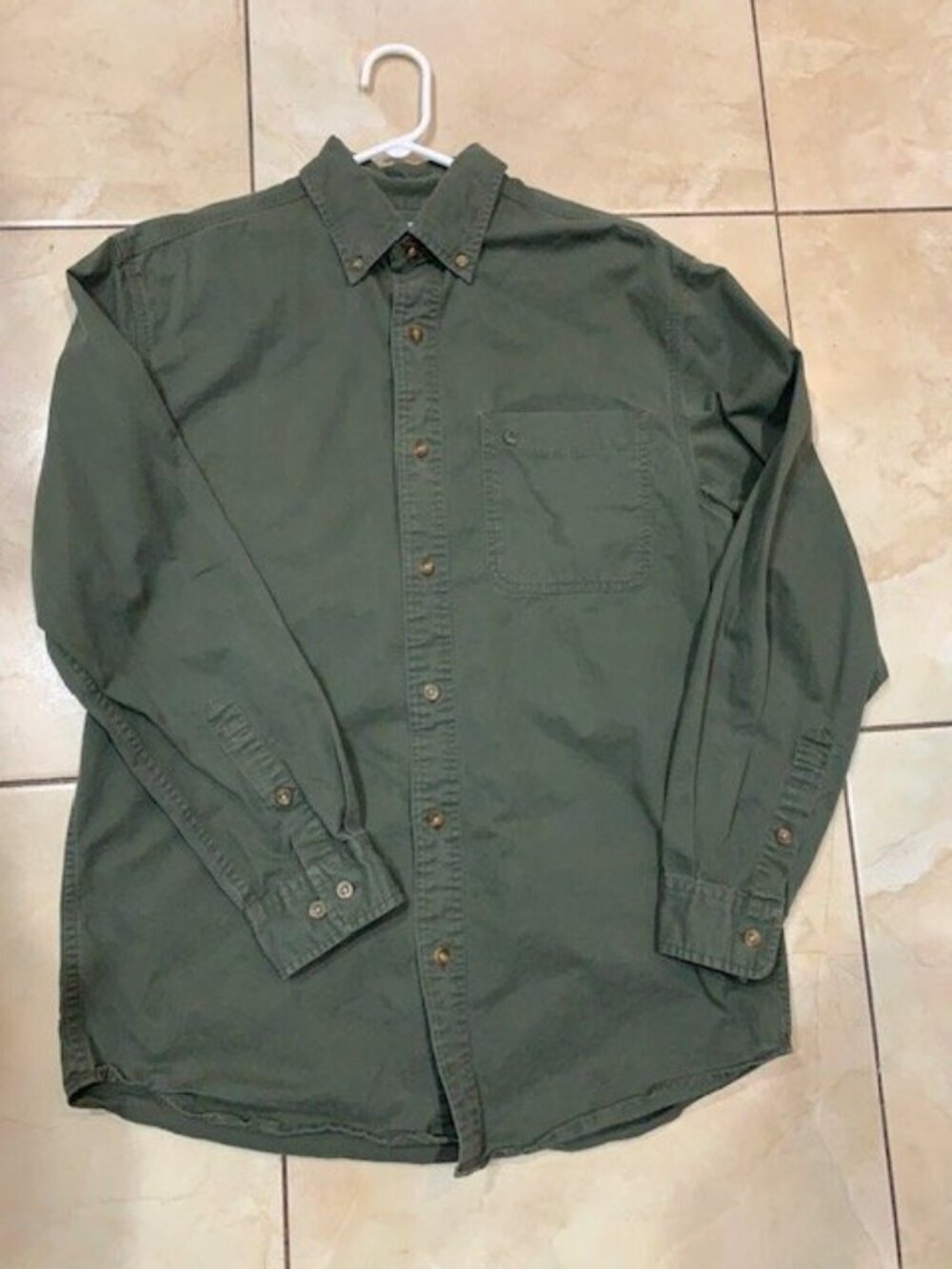 CARHARTT MENS RUGGED BUTTON DOWN  (medium) - Picture 2 of 4